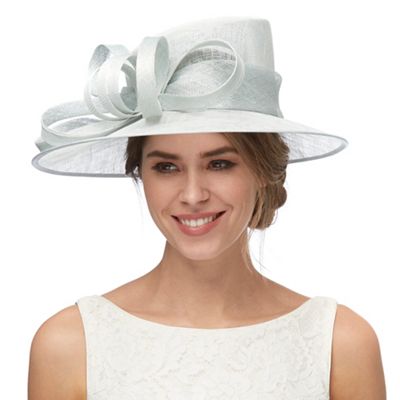 Light blue loop and bow hat